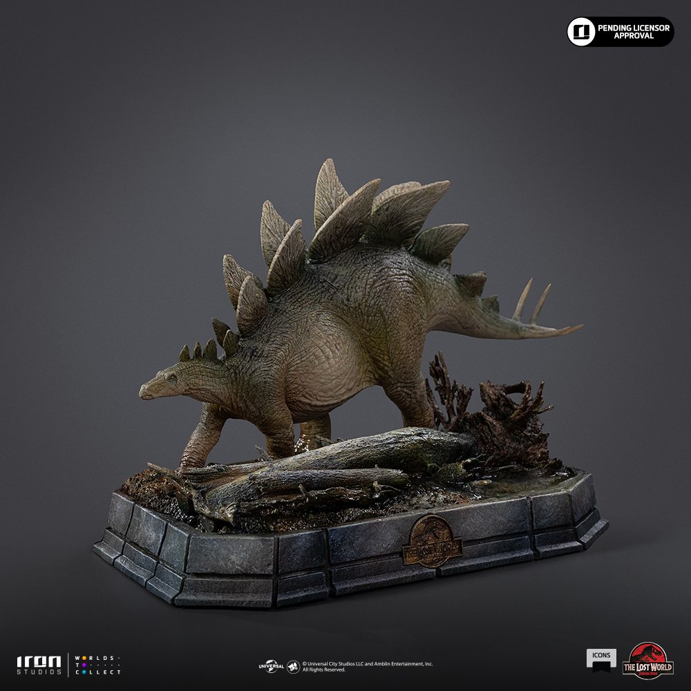 STEGOSAURUS - THE LOST WORLD - ICONS - JURASSIC WORLD - ICONS - IRON STUDIOS - Imagen 12