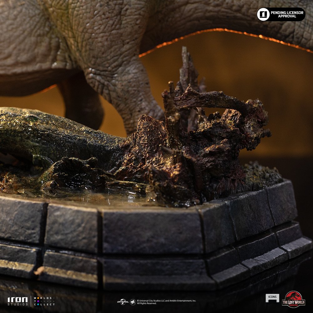 STEGOSAURUS - THE LOST WORLD - ICONS - JURASSIC WORLD - ICONS - IRON STUDIOS - Imagen 14
