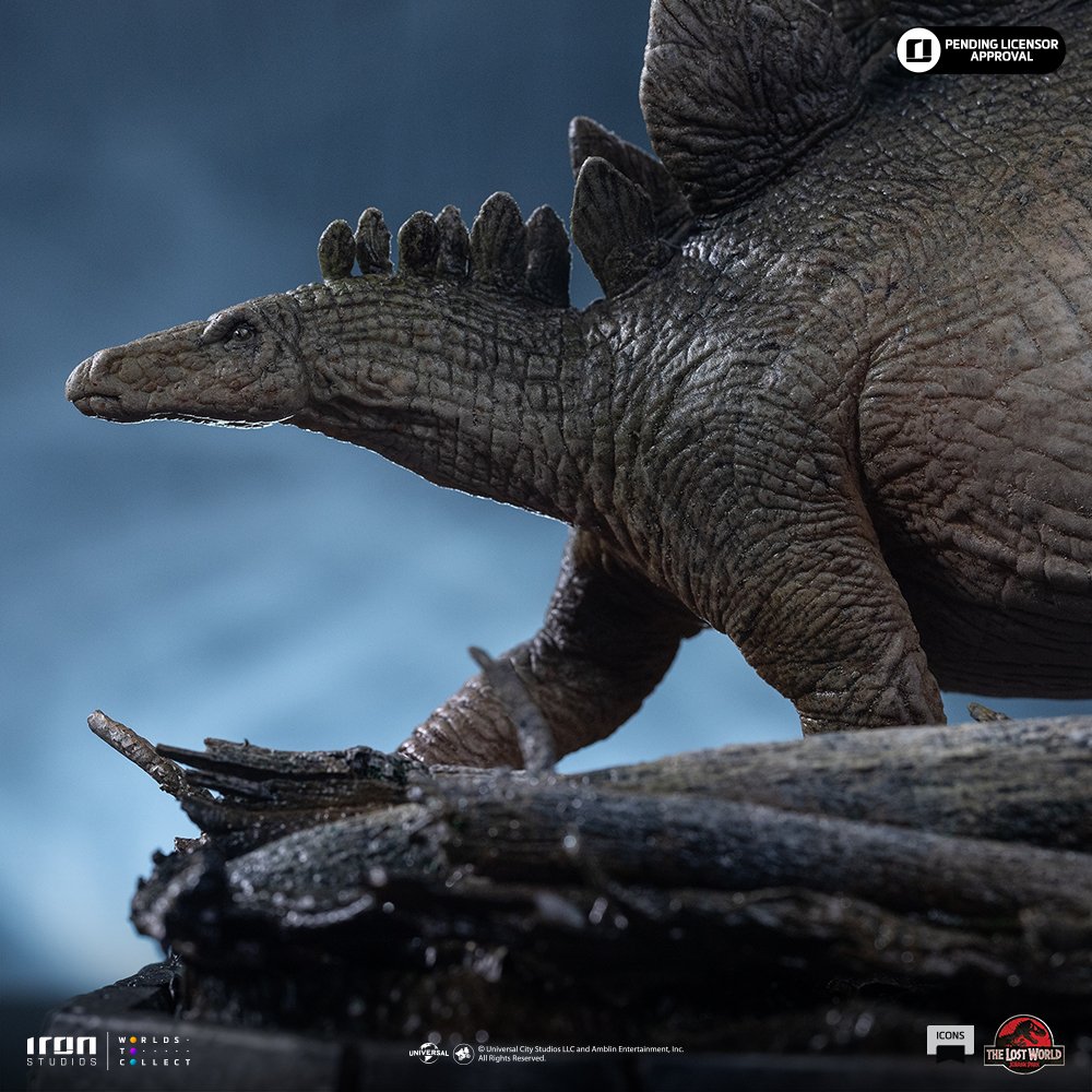 STEGOSAURUS - THE LOST WORLD - ICONS - JURASSIC WORLD - ICONS - IRON STUDIOS - Imagen 17