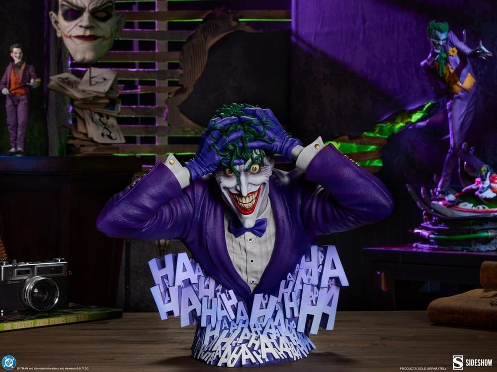 BUSTO THE JOKER (BATMAN: THE KILLING JOKE) - DC COMICS - 35 CM - SIDESHOW COLLECTIBLES - Imagen 2