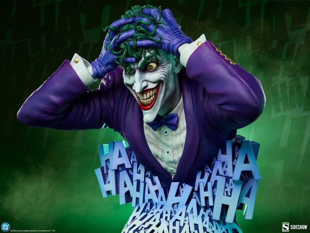 BUSTO THE JOKER (BATMAN: THE KILLING JOKE) - DC COMICS - 35 CM - SIDESHOW COLLECTIBLES - Imagen 3