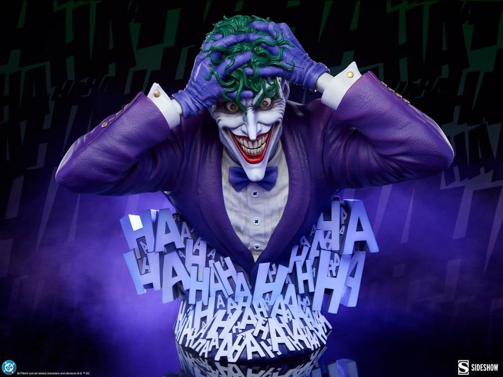 BUSTO THE JOKER (BATMAN: THE KILLING JOKE) - DC COMICS - 35 CM - SIDESHOW COLLECTIBLES - Imagen 5