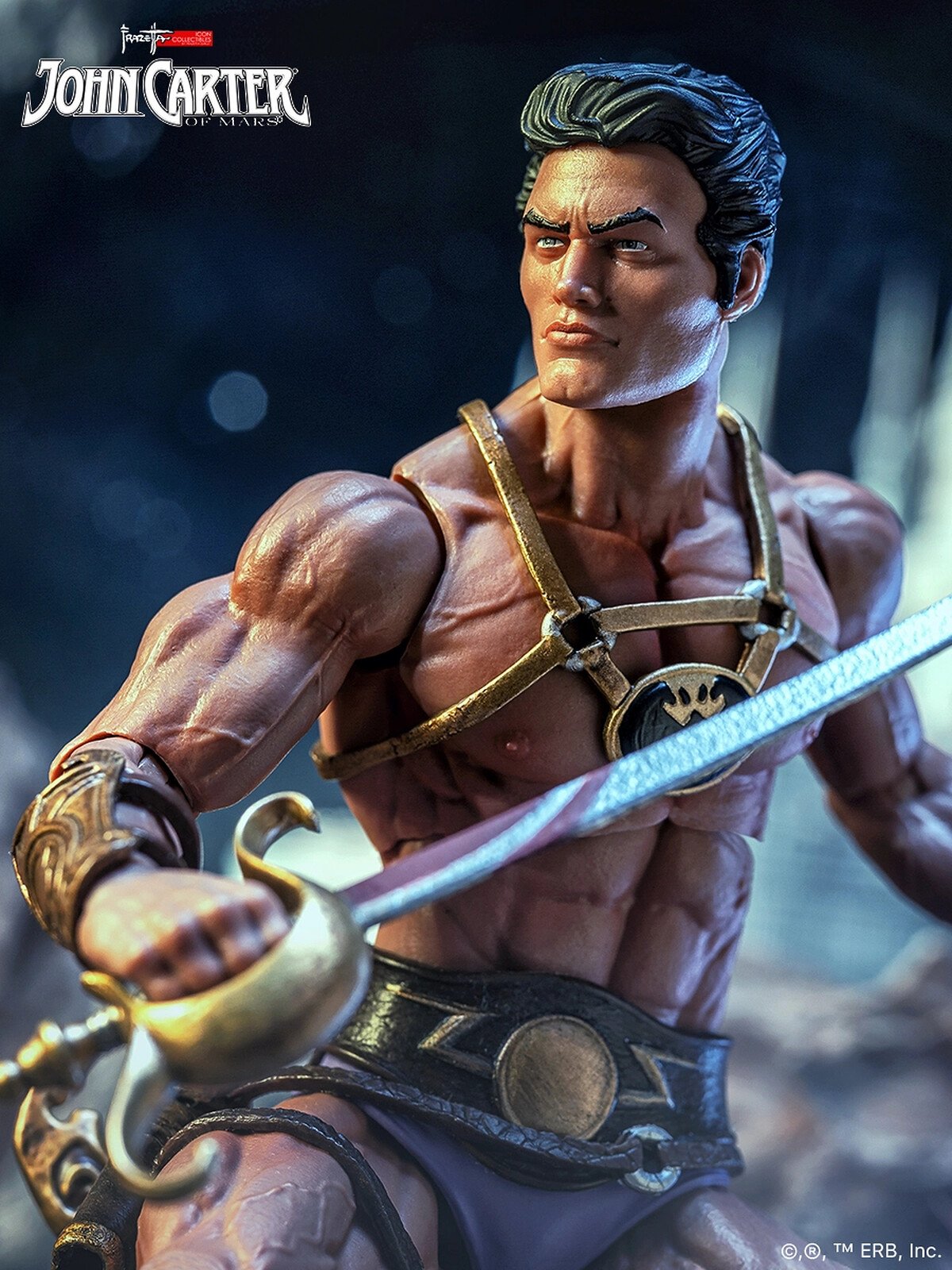 JOHN CARTER OF MARS - JOHN CARTER OF MARS - FRAZETTA ICON COLLECTIBLES - FIGURA 17 CM 1/12 SCALE - FRAZETTA GIRLS - Imagen 4