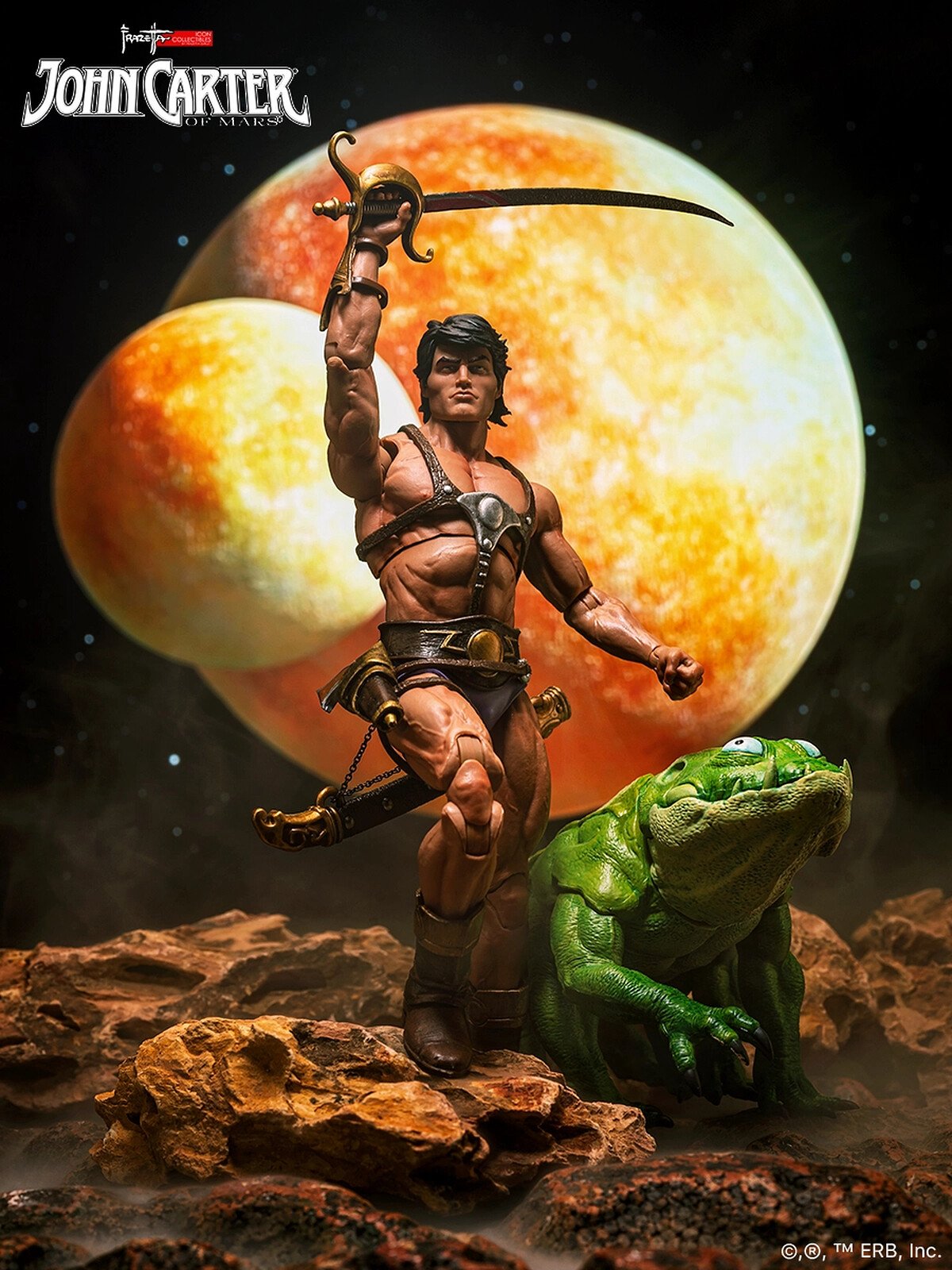 JOHN CARTER OF MARS - JOHN CARTER OF MARS - FRAZETTA ICON COLLECTIBLES - FIGURA 17 CM 1/12 SCALE - FRAZETTA GIRLS - Imagen 6