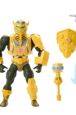 X TRANSFORMERS BUMBLEBEE ARMOR MAN-AT-ARMS HEO EUROPEAN EXCLUSIVE – MASTERS OF THE UNIVERSE – MATTEL