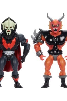 X STRANGER THINGS ORIGINS PACK DE 2 FIGURAS HORDAK & HELLFIRE-MAN – MASTERS OF THE UNIVERSE – MATTEL