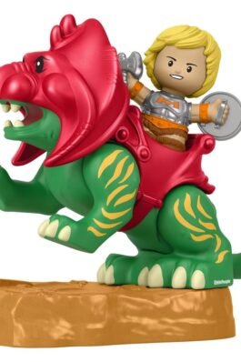 LITTLE PEOPLE COLLECTOR SET DE FIGURAS HE-MAN & BATTLE CAT – MASTERS OF THE UNIVERSE – MATTEL