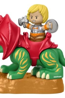 LITTLE PEOPLE COLLECTOR SET DE FIGURAS HE-MAN & BATTLE CAT – MASTERS OF THE UNIVERSE – MATTEL