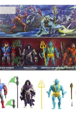 ORIGINS PACK DE 4 FIGURAS BATTLE FOR SUBTERNIA – MASTERS OF THE UNIVERSE – MATTEL