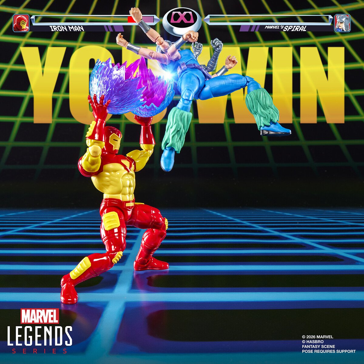 IRON MAN VS SPIRAL - MARVEL - MARVEL LEGENDS - FIGURA 15 CM - HASBRO - Imagen 6