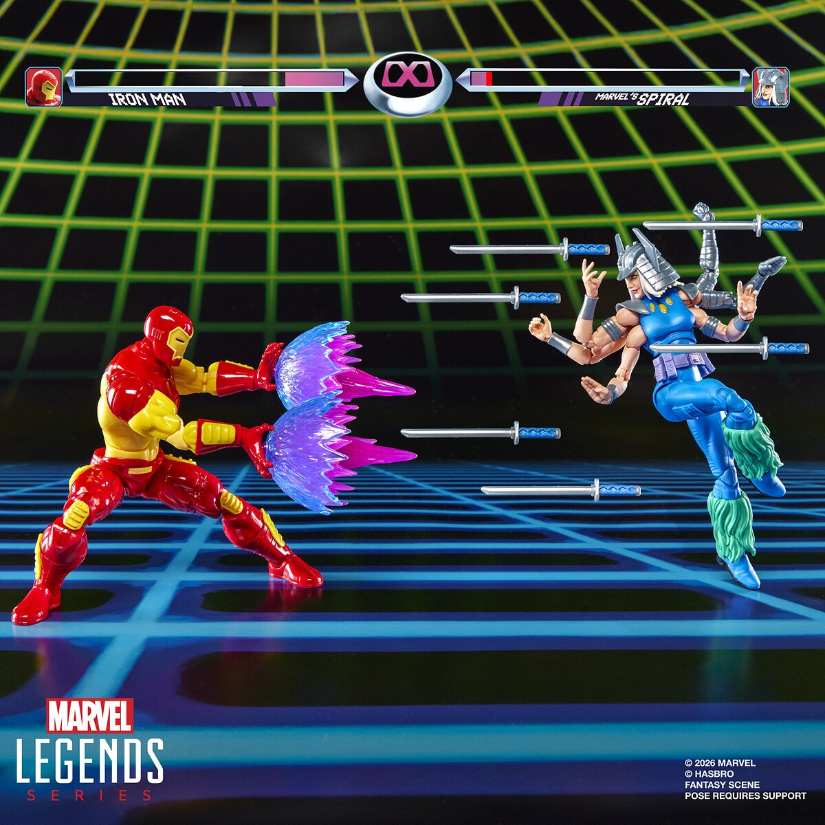 IRON MAN VS SPIRAL - MARVEL - MARVEL LEGENDS - FIGURA 15 CM - HASBRO - Imagen 10
