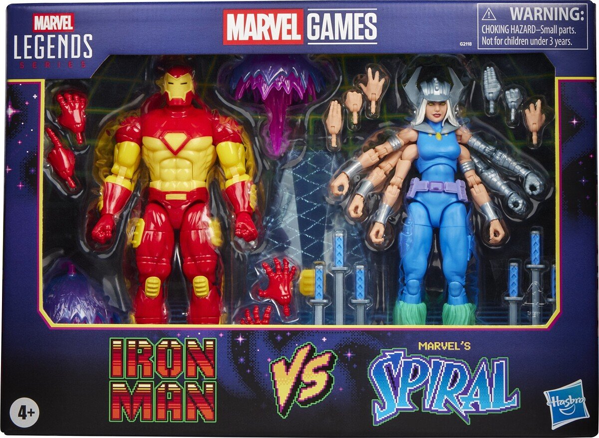 IRON MAN VS SPIRAL - MARVEL - MARVEL LEGENDS - FIGURA 15 CM - HASBRO
