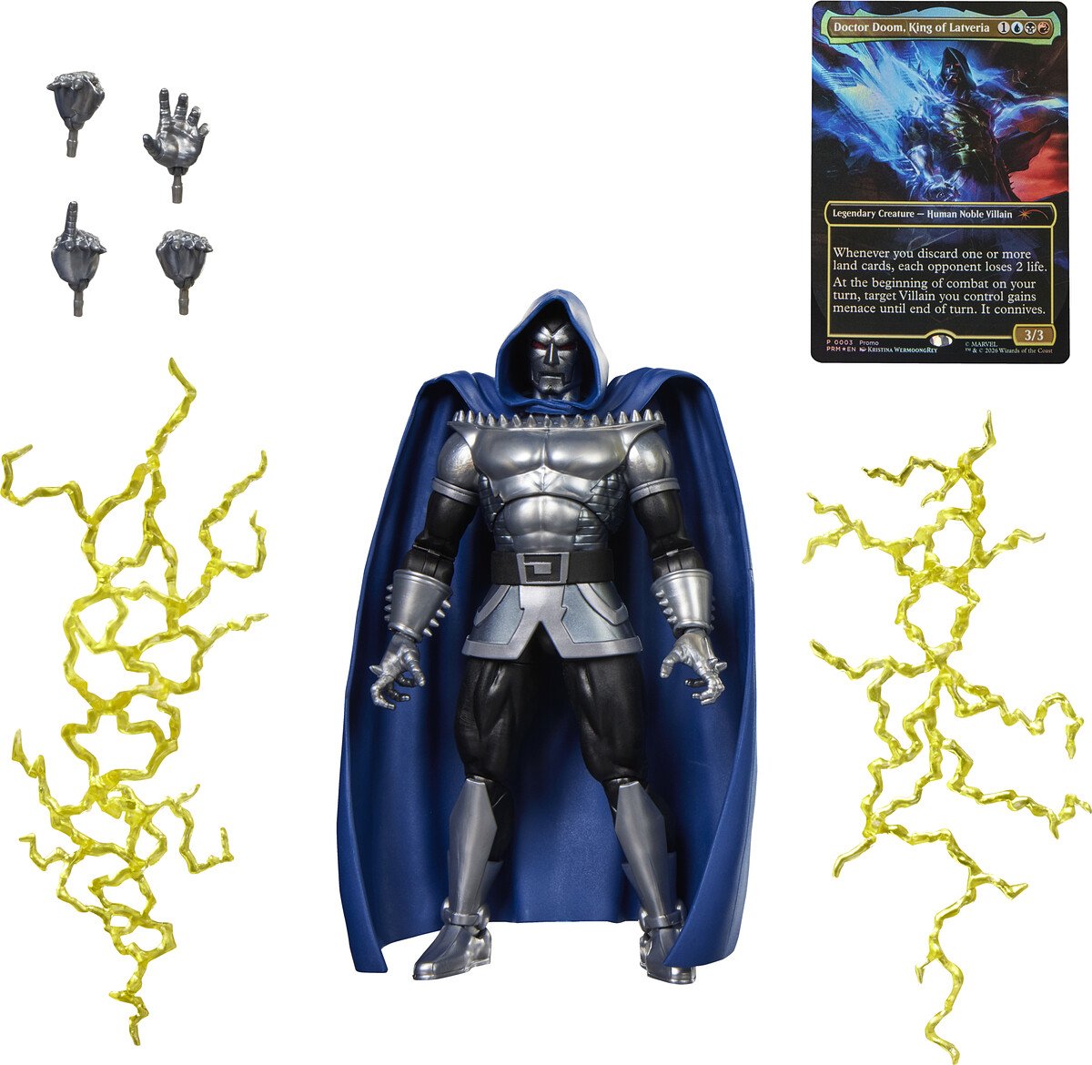 DOCTOR DOOM 2099 - MARVEL - MARVEL LEGENDS - FIGURA 15 CM SERIES MAGIC THE GATHERING - HASBRO - Imagen 3