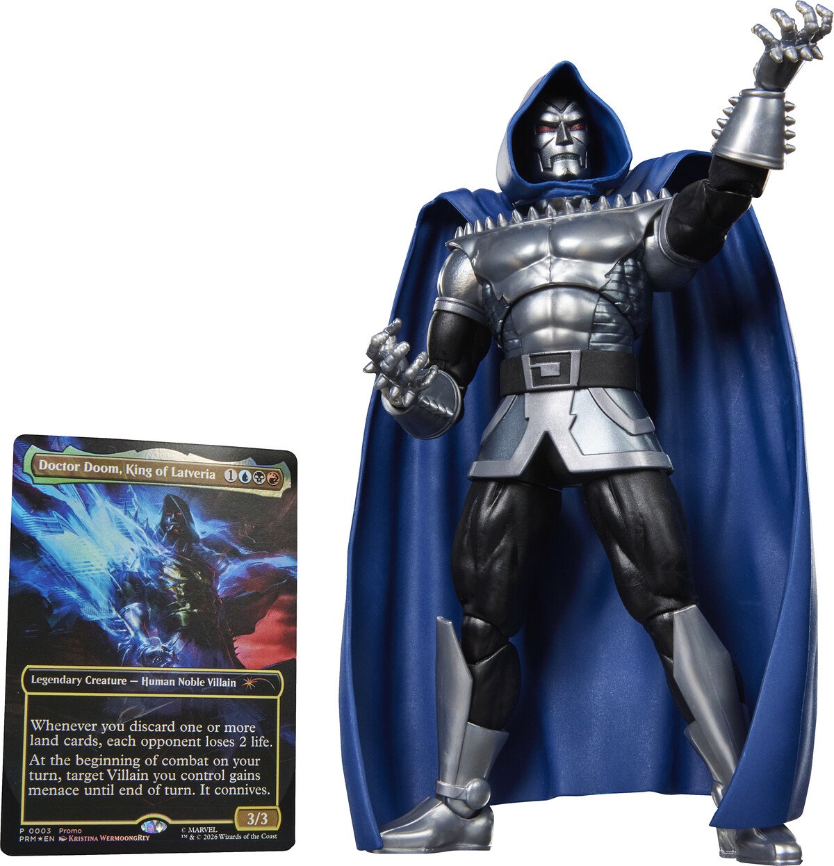 DOCTOR DOOM 2099 - MARVEL - MARVEL LEGENDS - FIGURA 15 CM SERIES MAGIC THE GATHERING - HASBRO - Imagen 7