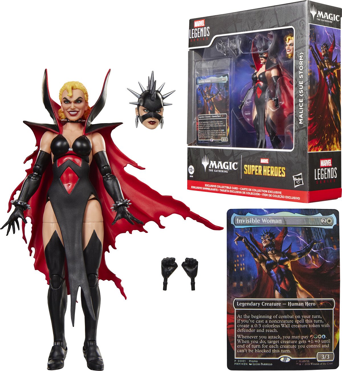 MALICE (SUE STORM) - MARVEL - MARVEL LEGENDS - FIGURA 15 CM SERIES MAGIC THE GATHERING - HASBRO - Imagen 3