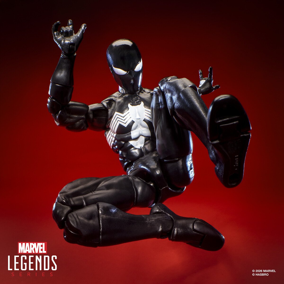 SPIDER-MAN SYMBIOTE FIGURA 15 CM SECRET WARS MAXIMUM SERIES - MARVEL - MARVEL LEGENDS - HASBRO - Imagen 2