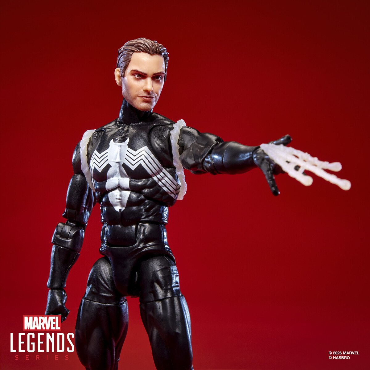 SPIDER-MAN SYMBIOTE FIGURA 15 CM SECRET WARS MAXIMUM SERIES - MARVEL - MARVEL LEGENDS - HASBRO - Imagen 5