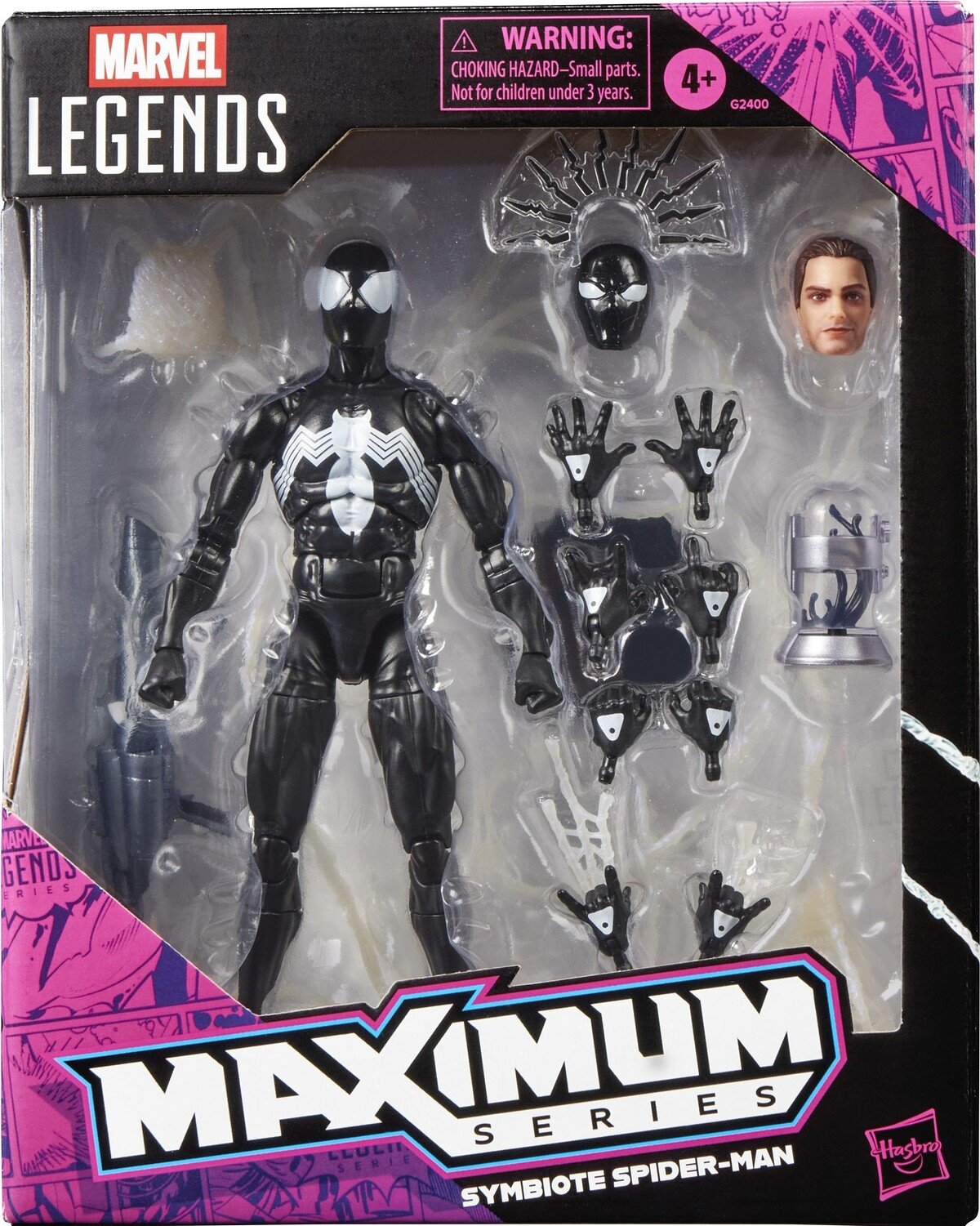 SPIDER-MAN SYMBIOTE FIGURA 15 CM SECRET WARS MAXIMUM SERIES - MARVEL - MARVEL LEGENDS - HASBRO
