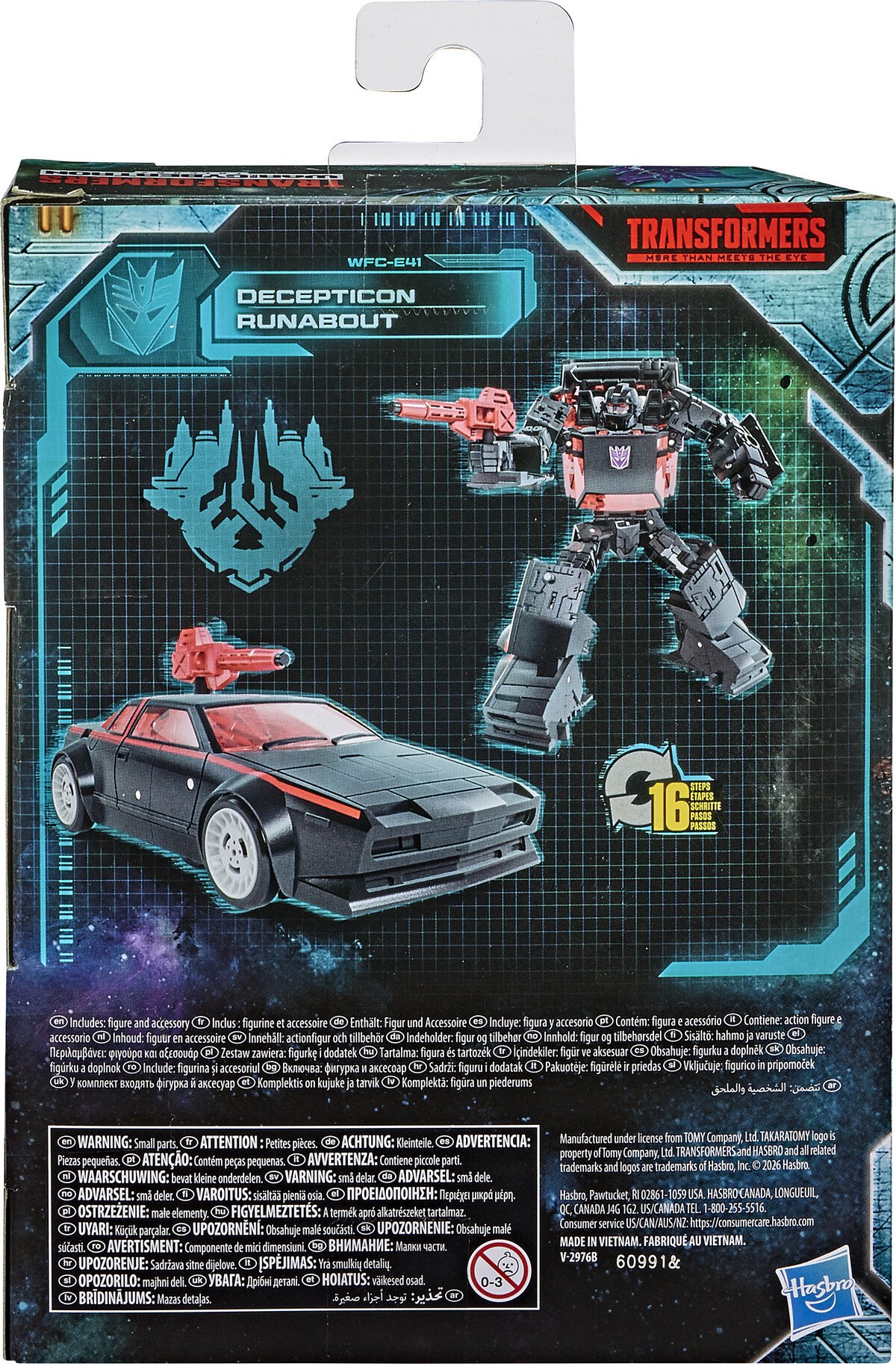 DECEPTICON RUNABOUT DELUXE CLASS - TRANSFORMERS - FIGURA 14 CM : GENERATIONS WAR FOR CYBERTRON EARTHRISE - HASBRO - Imagen 11
