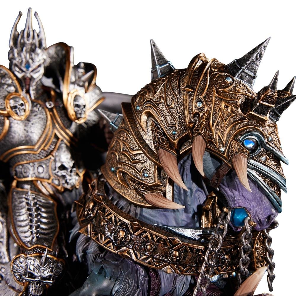 THE LICH KING & INVINCIBLE - BLIZZARD WORLD OF WARCRAFT - STATUE - 36CM - BLIZZARD - Imagen 3