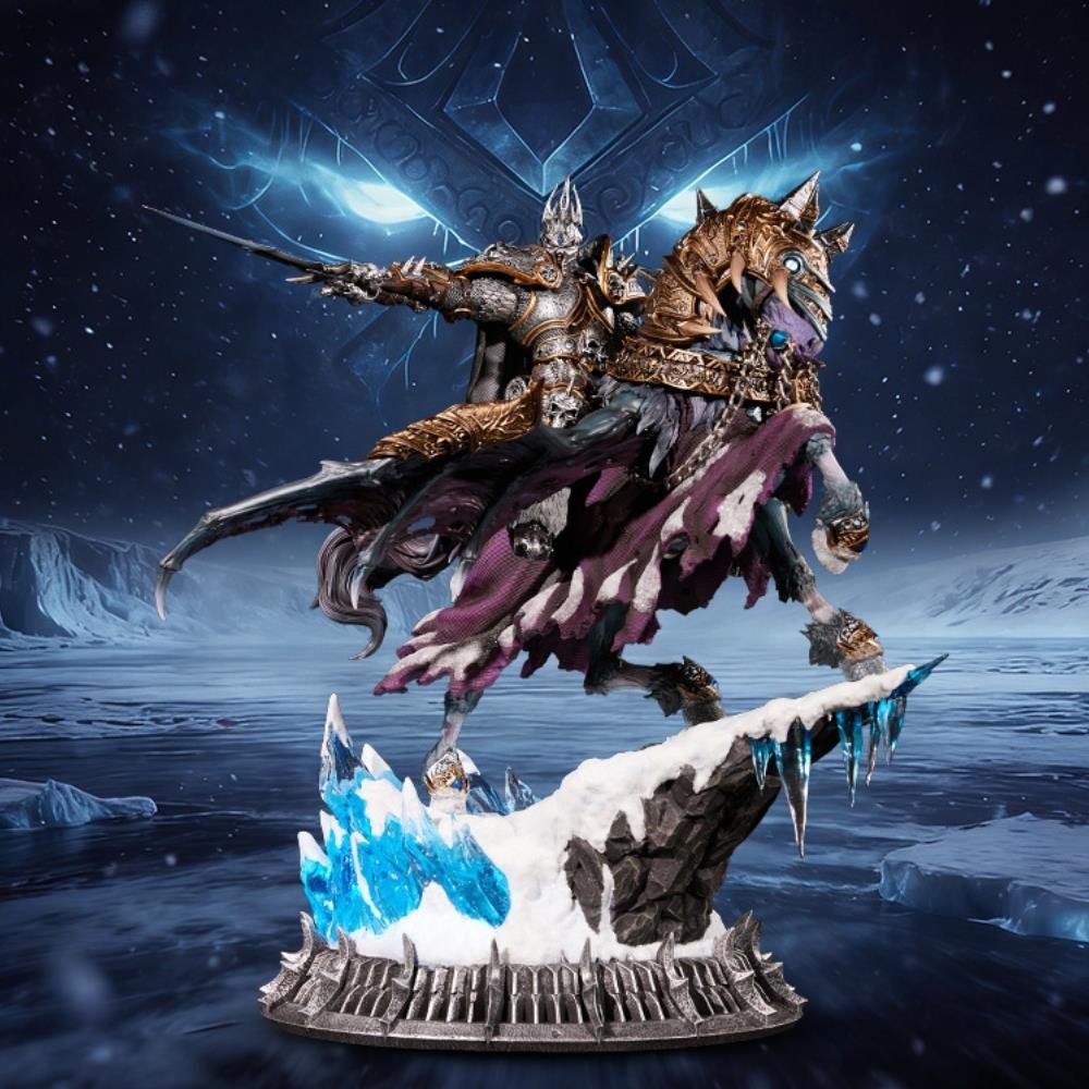 THE LICH KING & INVINCIBLE - BLIZZARD WORLD OF WARCRAFT - STATUE - 36CM - BLIZZARD - Imagen 7