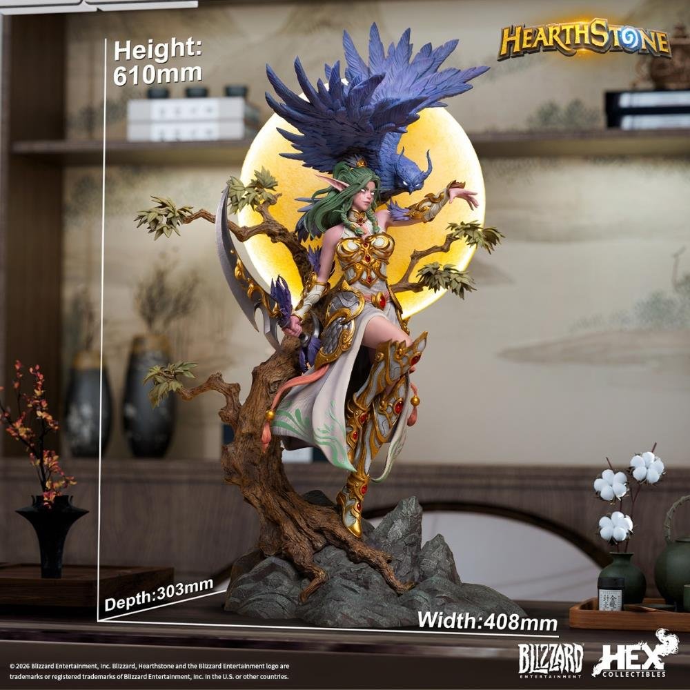 SIGNATURE TYRANDE LE - BLIZZARD HEARTHSTONE - STATUE - 61CM - HEX COLLECTIBLES - Imagen 10