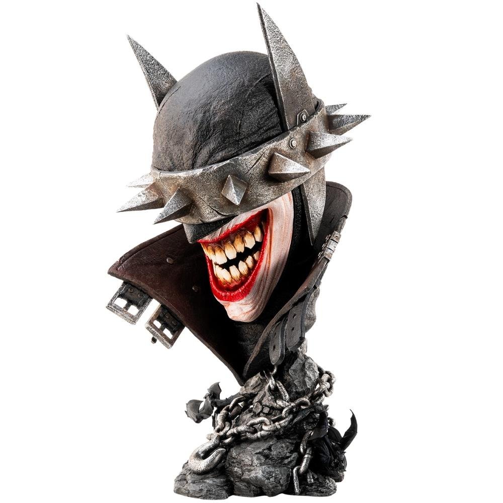BATMAN WHO LAUGHS MASK - BATMAN - 1/1 SCALE STATUE - 51CM - PUREARTS - Imagen 3