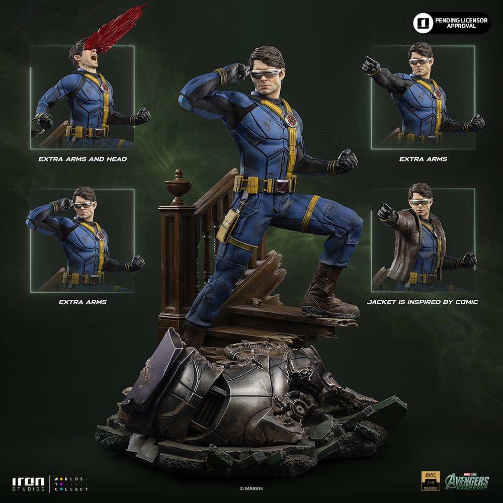 CYCLOPS DELUXE VER. - AVENGERS: DOOMSDAY - LEGACY REPLICA 1/4 - IRON STUDIOS - Imagen 7