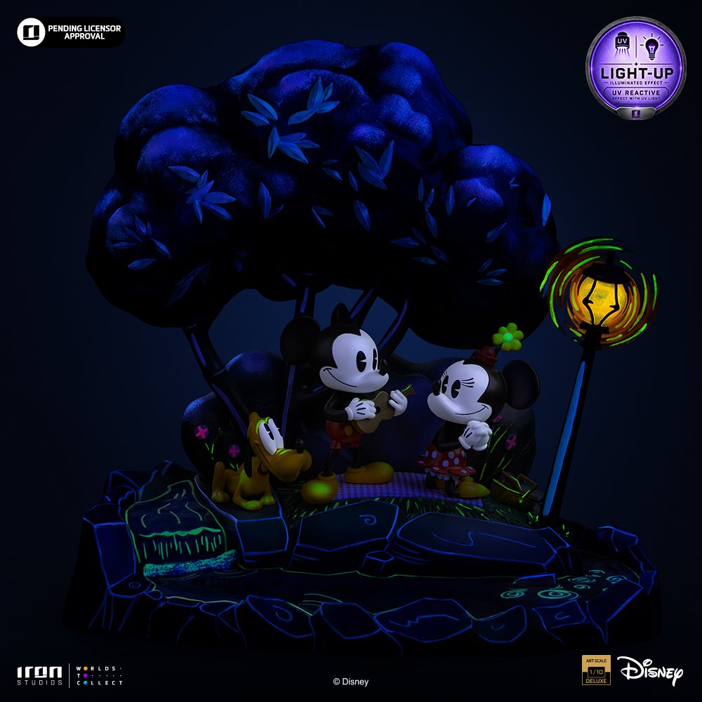 MICKEY, MINNIE AND PLUTO - DISNEY CLASSICS - ART SCALE 1/10 - IRON STUDIOS - Imagen 6