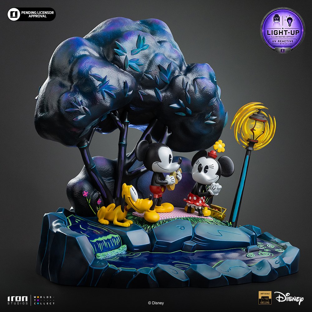 MICKEY, MINNIE AND PLUTO - DISNEY CLASSICS - ART SCALE 1/10 - IRON STUDIOS - Imagen 13