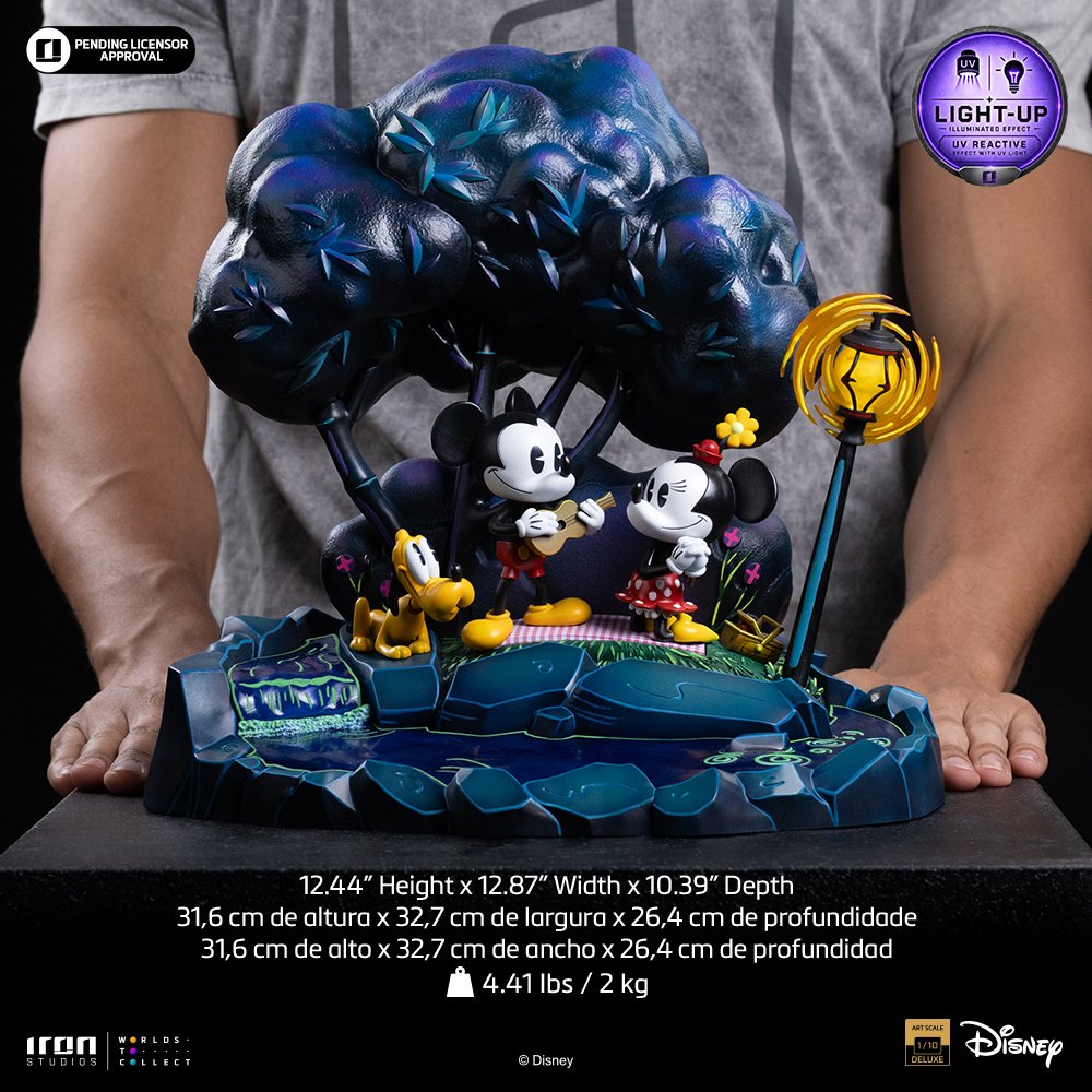 MICKEY, MINNIE AND PLUTO - DISNEY CLASSICS - ART SCALE 1/10 - IRON STUDIOS - Imagen 18