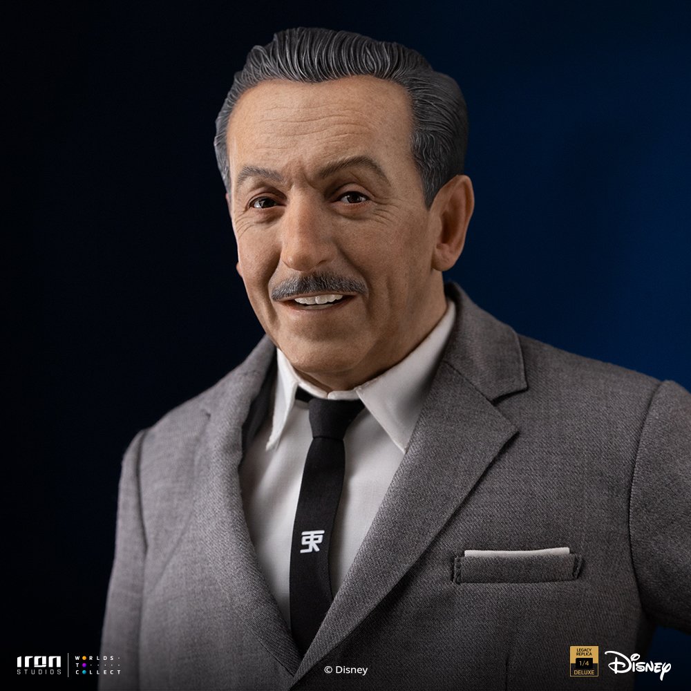 WALT DISNEY & MICKEY MOUSE - DISNEY CLASSICS - ART SCALE 1/4 - IRON STUDIOS - Imagen 5