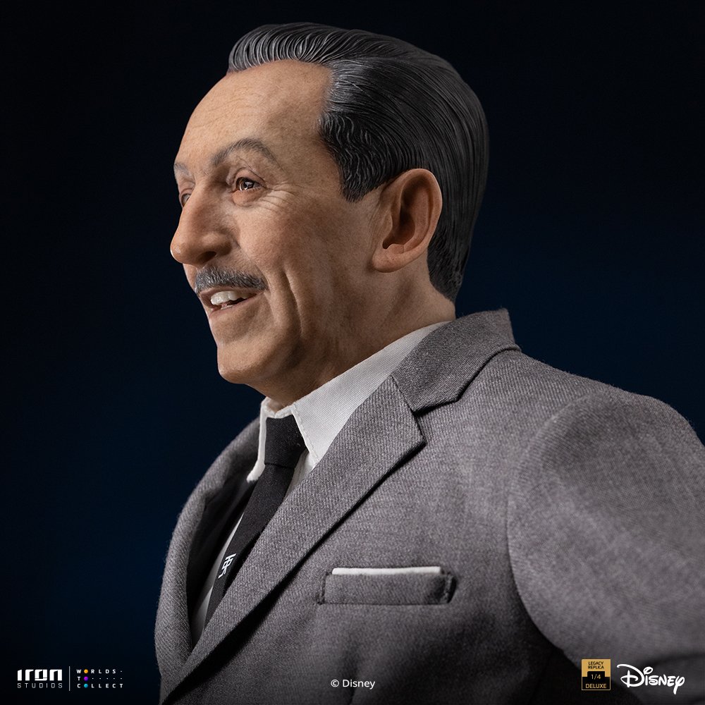 WALT DISNEY & MICKEY MOUSE - DISNEY CLASSICS - ART SCALE 1/4 - IRON STUDIOS - Imagen 7