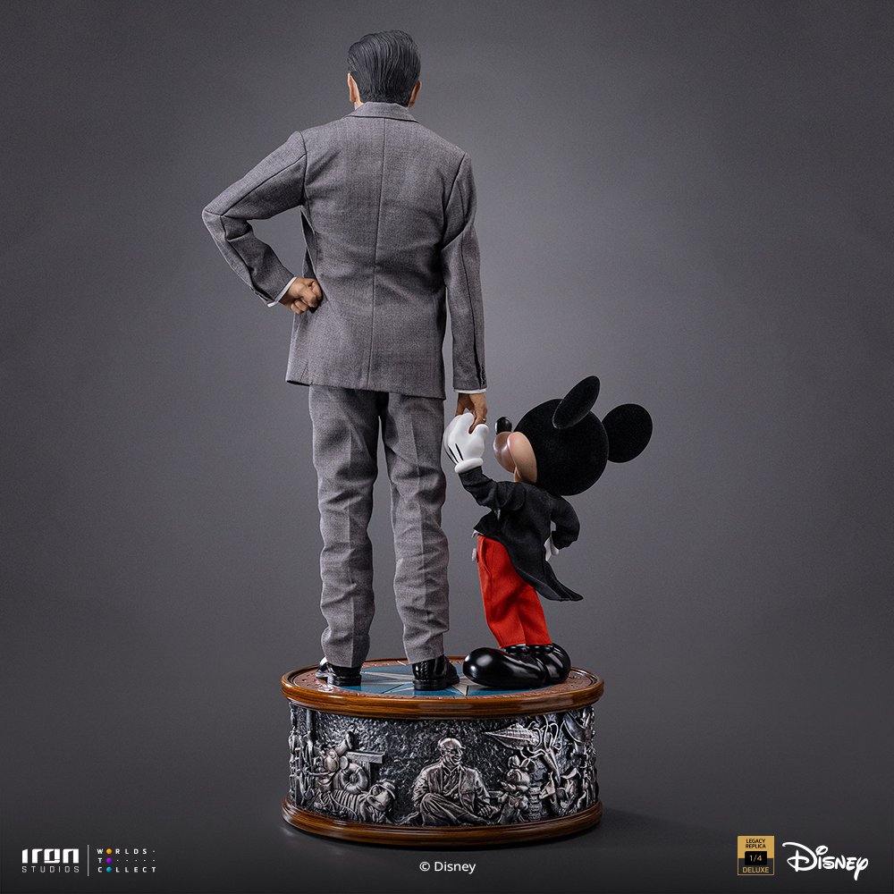 WALT DISNEY & MICKEY MOUSE - DISNEY CLASSICS - ART SCALE 1/4 - IRON STUDIOS - Imagen 10