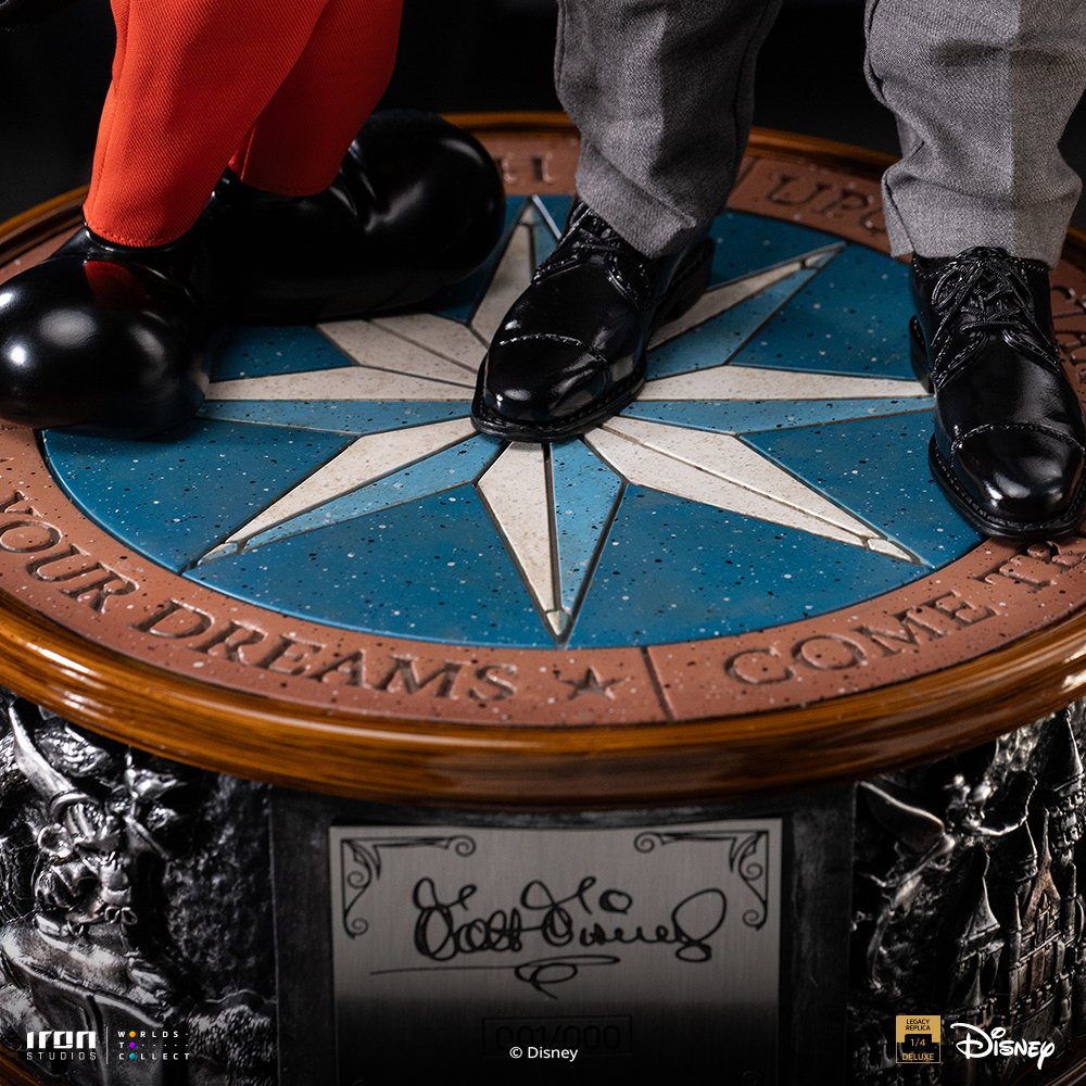 WALT DISNEY & MICKEY MOUSE - DISNEY CLASSICS - ART SCALE 1/4 - IRON STUDIOS - Imagen 15