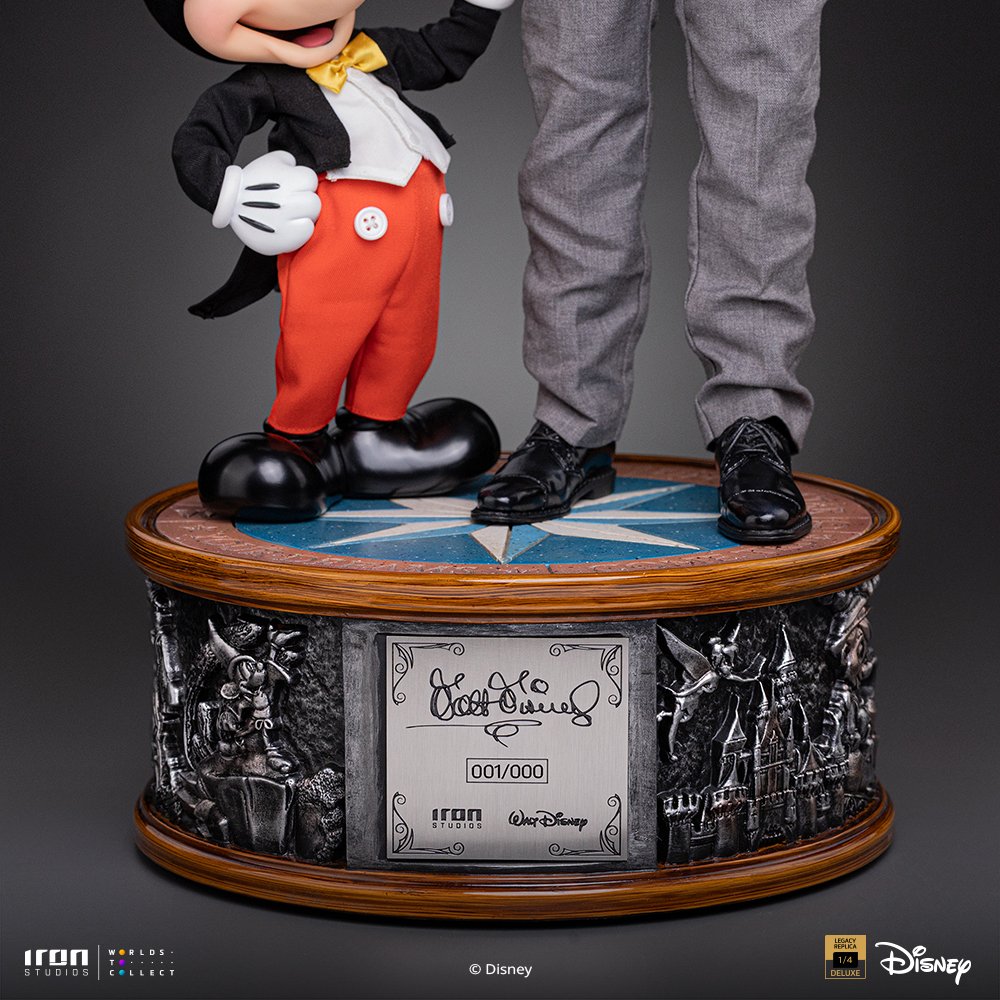 WALT DISNEY & MICKEY MOUSE - DISNEY CLASSICS - ART SCALE 1/4 - IRON STUDIOS - Imagen 21