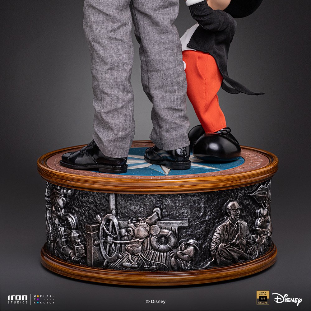 WALT DISNEY & MICKEY MOUSE - DISNEY CLASSICS - ART SCALE 1/4 - IRON STUDIOS - Imagen 23