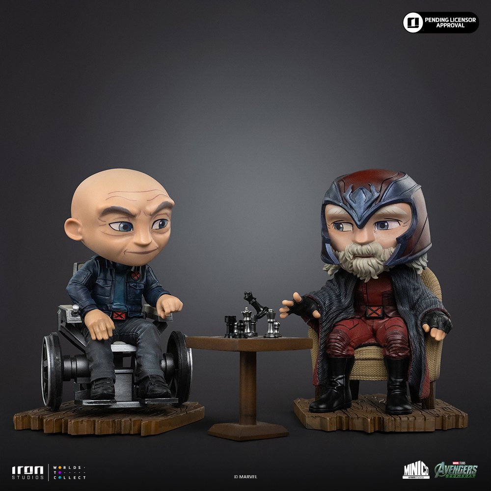 XAVIER AND MAGNETO - AVENGERS: DOOMSDAY - MINICO - IRON STUDIOS - Imagen 6