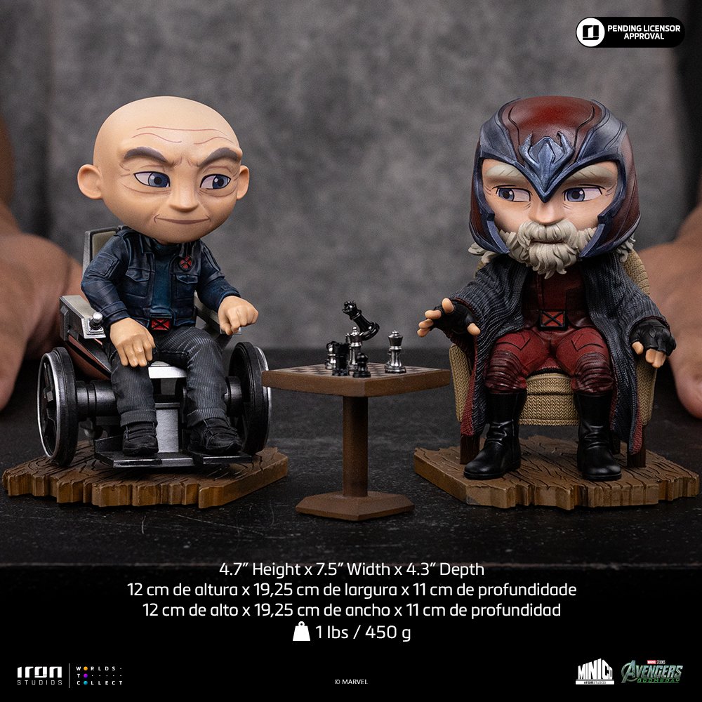 XAVIER AND MAGNETO - AVENGERS: DOOMSDAY - MINICO - IRON STUDIOS - Imagen 10