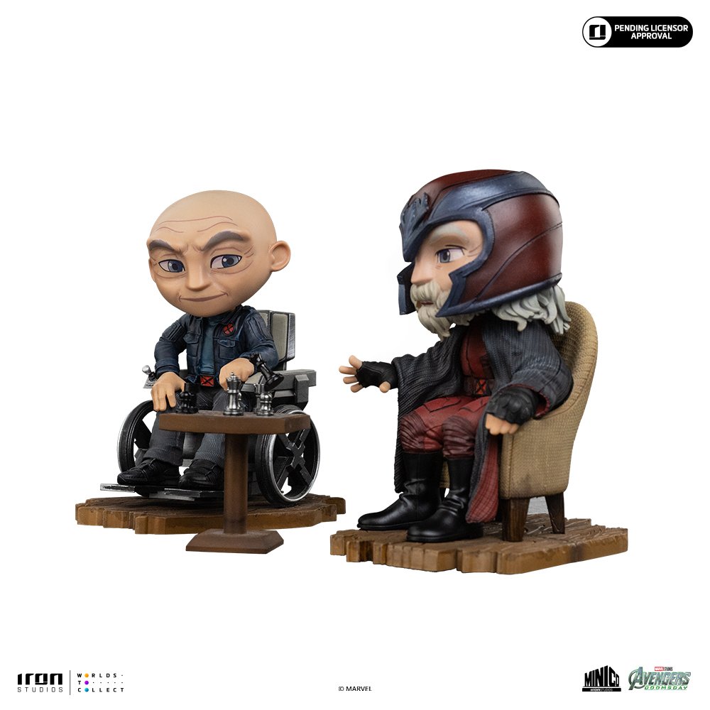 XAVIER AND MAGNETO - AVENGERS: DOOMSDAY - MINICO - IRON STUDIOS - Imagen 2