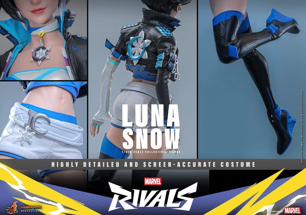 LUNA SNOW - MARVEL RIVALS - VIDEOGAME MASTERPIECE - 28CM - HOT TOYS - Imagen 25
