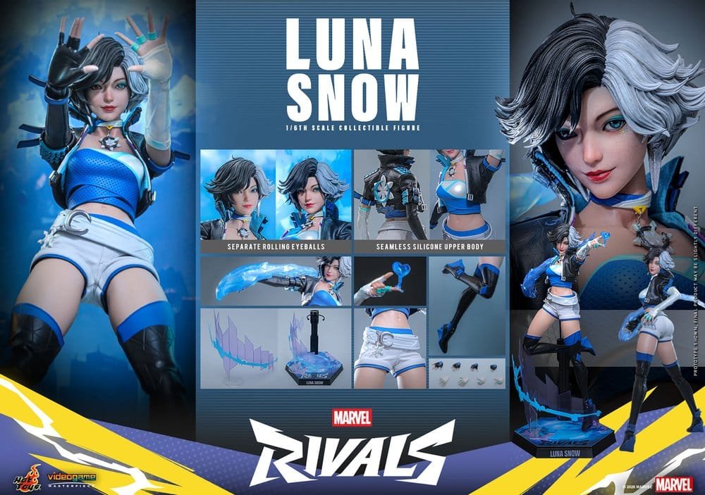 LUNA SNOW - MARVEL RIVALS - VIDEOGAME MASTERPIECE - 28CM - HOT TOYS - Imagen 26
