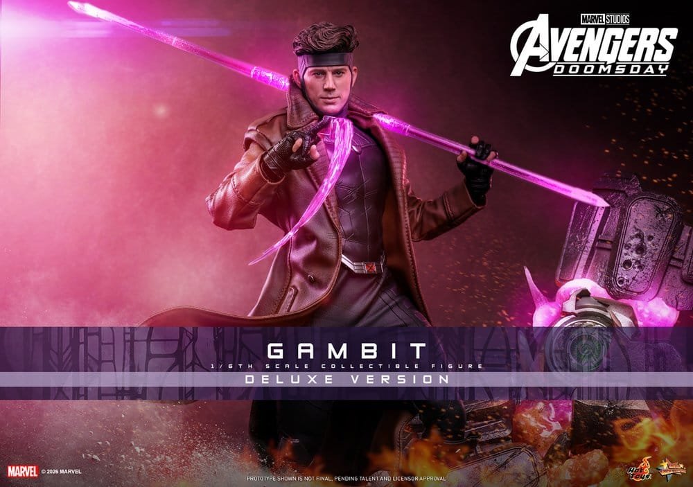GAMBIT (DELUXE VERSION) - AVENGERS: DOOMSDAY - MOVIE MASTERPIECE - 31CM - HOT TOYS - Imagen 3