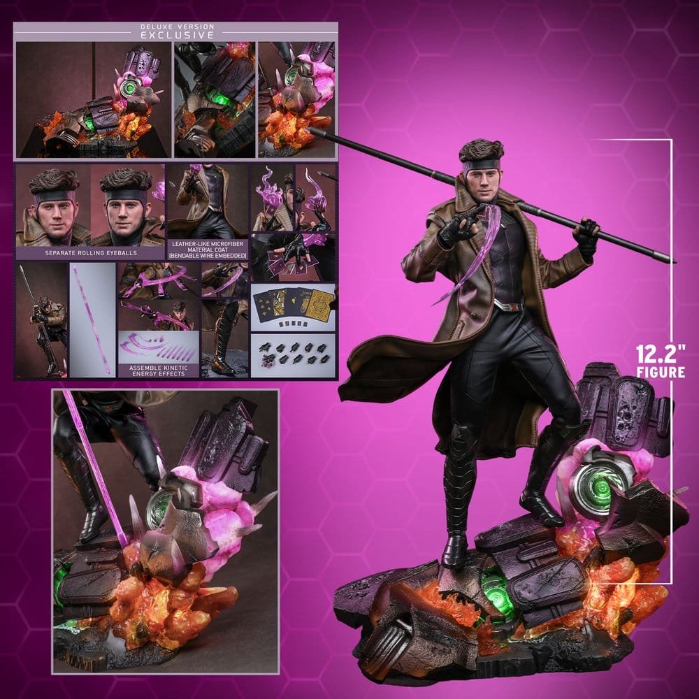 GAMBIT (DELUXE VERSION) - AVENGERS: DOOMSDAY - MOVIE MASTERPIECE - 31CM - HOT TOYS - Imagen 4