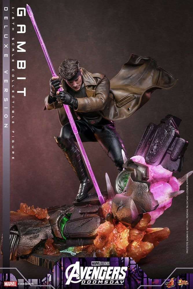 GAMBIT (DELUXE VERSION) - AVENGERS: DOOMSDAY - MOVIE MASTERPIECE - 31CM - HOT TOYS - Imagen 5