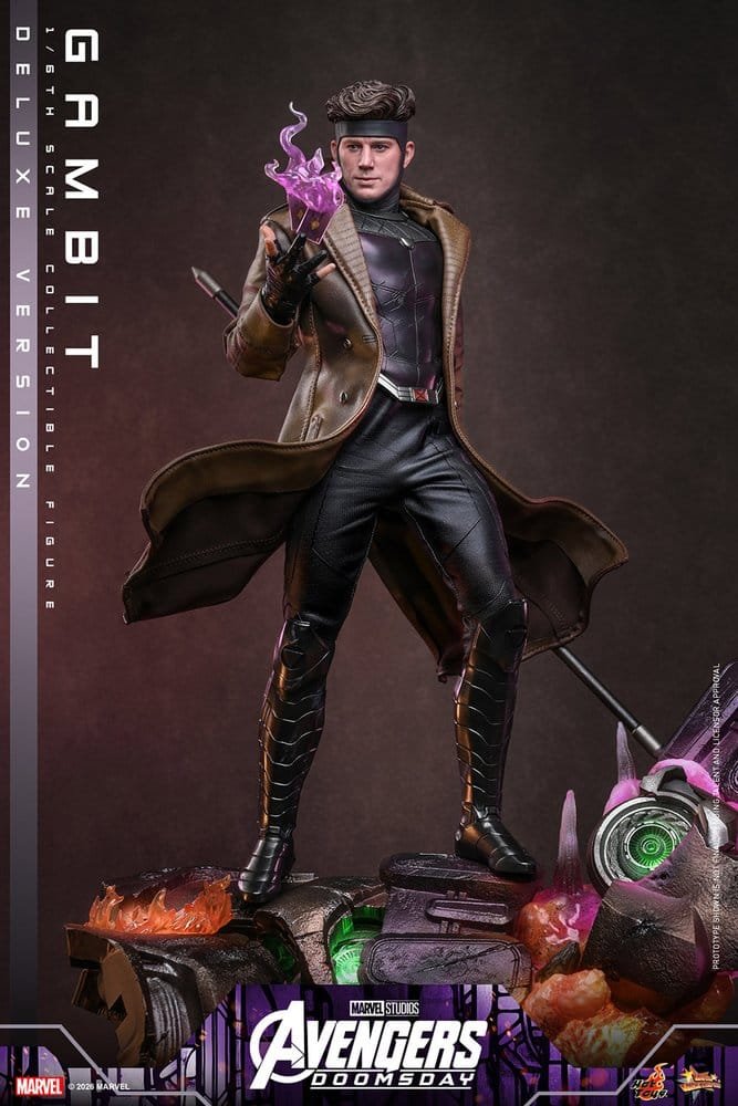 GAMBIT (DELUXE VERSION) - AVENGERS: DOOMSDAY - MOVIE MASTERPIECE - 31CM - HOT TOYS - Imagen 6