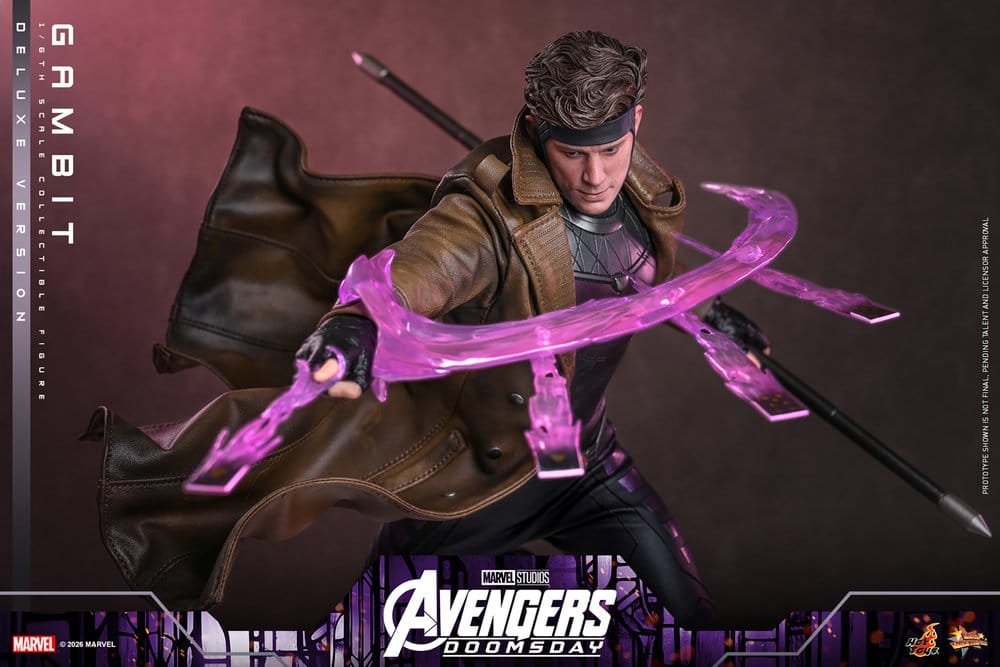 GAMBIT (DELUXE VERSION) - AVENGERS: DOOMSDAY - MOVIE MASTERPIECE - 31CM - HOT TOYS - Imagen 9