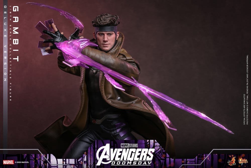 GAMBIT (DELUXE VERSION) - AVENGERS: DOOMSDAY - MOVIE MASTERPIECE - 31CM - HOT TOYS - Imagen 10