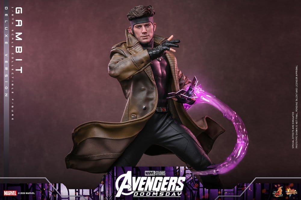 GAMBIT (DELUXE VERSION) - AVENGERS: DOOMSDAY - MOVIE MASTERPIECE - 31CM - HOT TOYS - Imagen 11