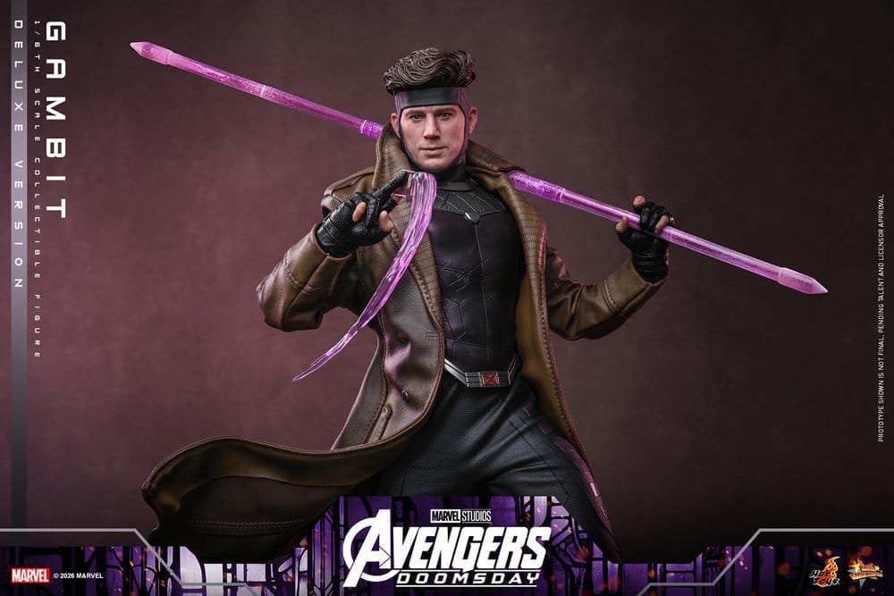 GAMBIT (DELUXE VERSION) - AVENGERS: DOOMSDAY - MOVIE MASTERPIECE - 31CM - HOT TOYS - Imagen 12